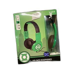 DC Comics Green Lantern Kid-Safe Headphones for Ages 3-9